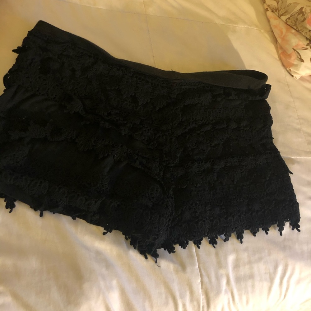 Express black shorts large